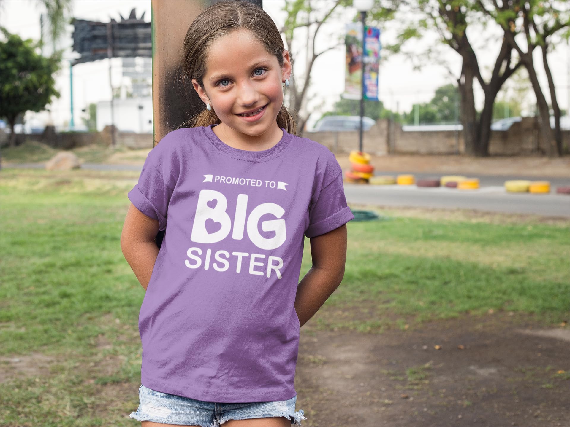 Big Sister Announcement Outfit for Toddler Girls - Cute Baby Shirt for Sibling Reveal & Gender Reveal Parties