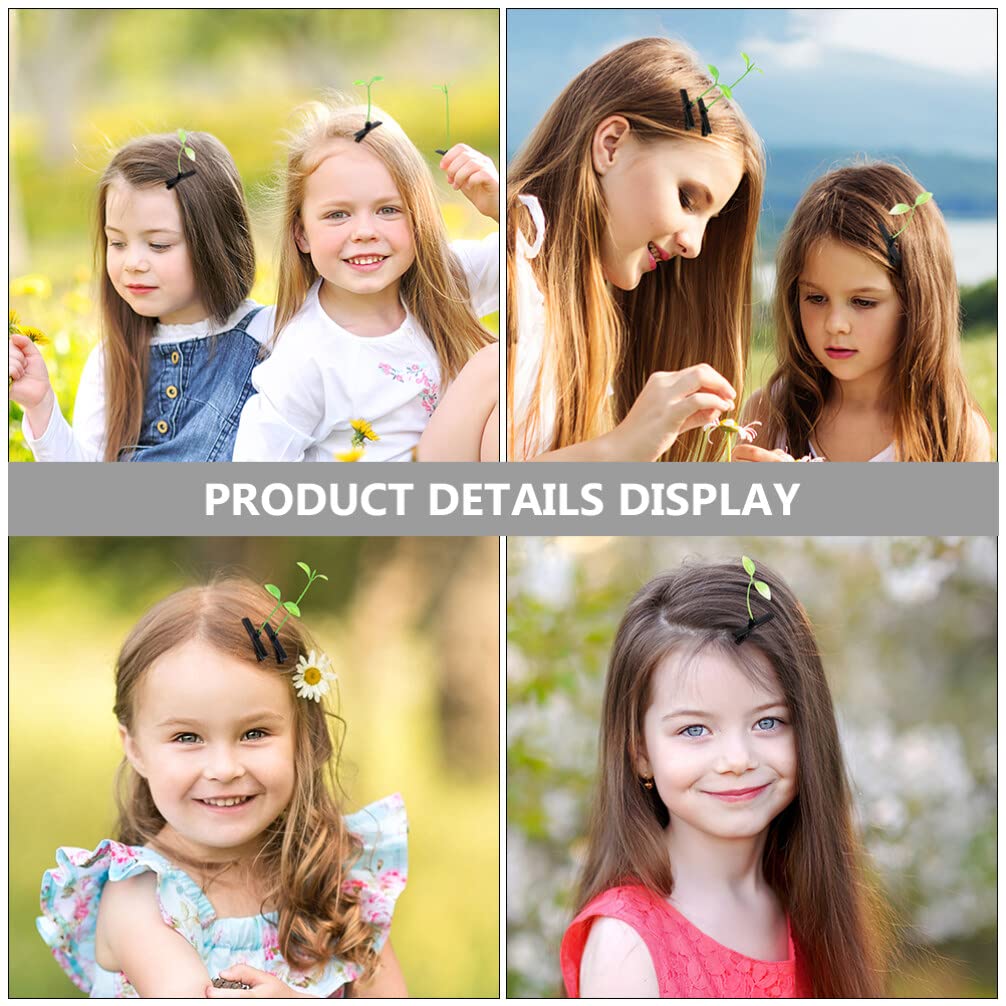 Beaupretty 40Pcs Cute Bean Sprout Hair Clips for Women Girls Kids - Fun Plant Grass Hair Accessories for School, Home, Party & Cosplay - Perfect for Daily Wear, Gifts & Themed Events