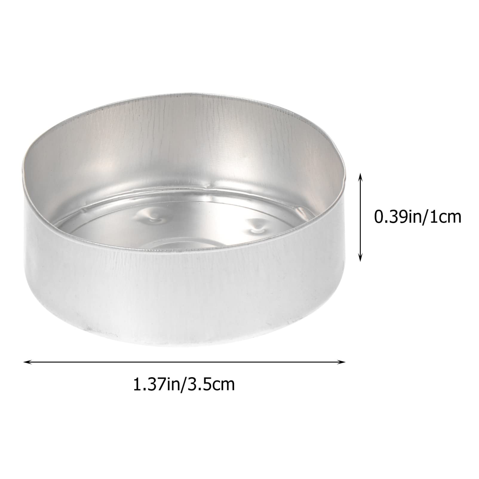 FOMIYES 50Pcs Empty Aluminum Tealight Cups - Candle Wax Containers & DIY Metal Tea Light Holders for Candle Making Supplies - Perfect for Home Decor, Wedding Centerpieces, Aromatherapy & Relaxation