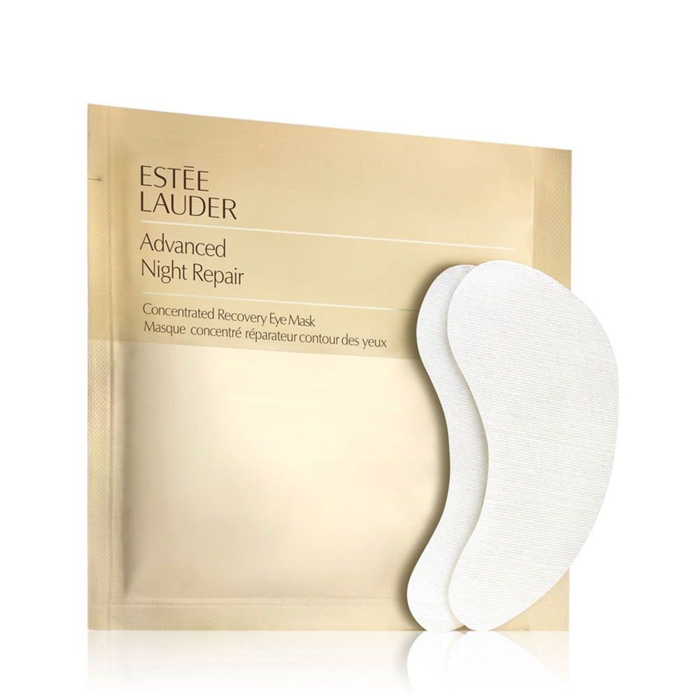 Estée Lauder Advanced Night Repair Concentrated Recovery Eye Mask - 8 Pairs for Dark Circles, Puffiness & Fine Lines | Overnight Hydrating Eye Treatment for Brightening & Anti-Aging | Perfect for Nighttime Skincare Routine & Travel