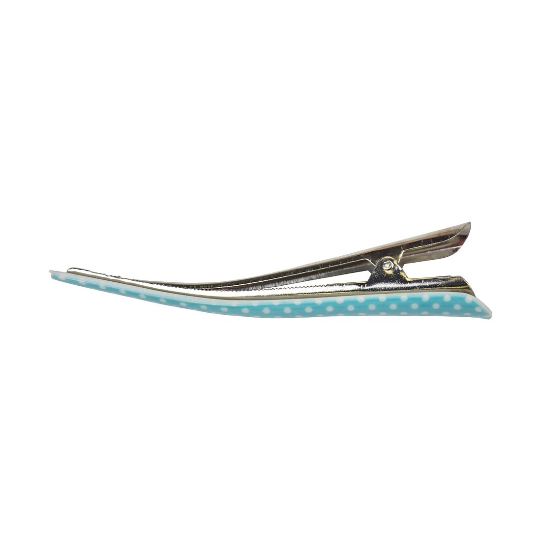 Polka Dot Salon Hair Clip - Blue, Perfect for Parties, Weddings, and Everyday Style