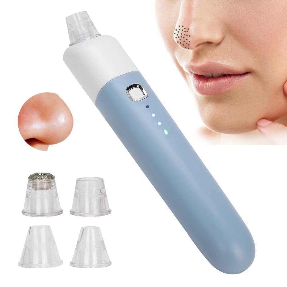 Electric Pore Cleaner & Blackhead Remover - Adjustable Suction Facial Cleansing Device for Acne & Blackhead Removal | Perfect for Home Skincare Routine (Blue)