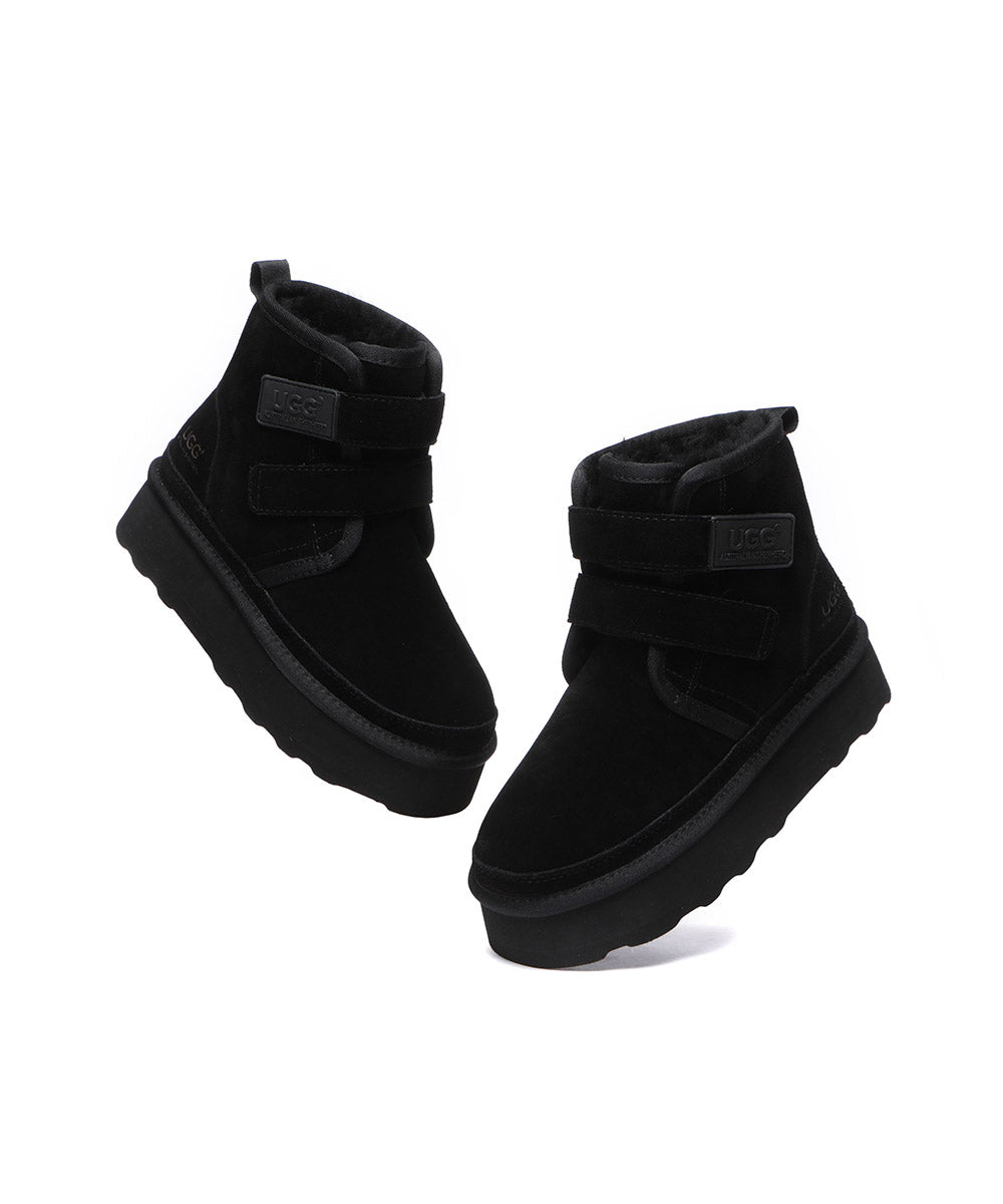 Women's Anya Platform UGG Boots - Winter Snow Boots with Fur Lining, Comfortable & Warm for Cold Weather - Perfect for Snow Days, Outdoor Activities & Casual Winter Fashion