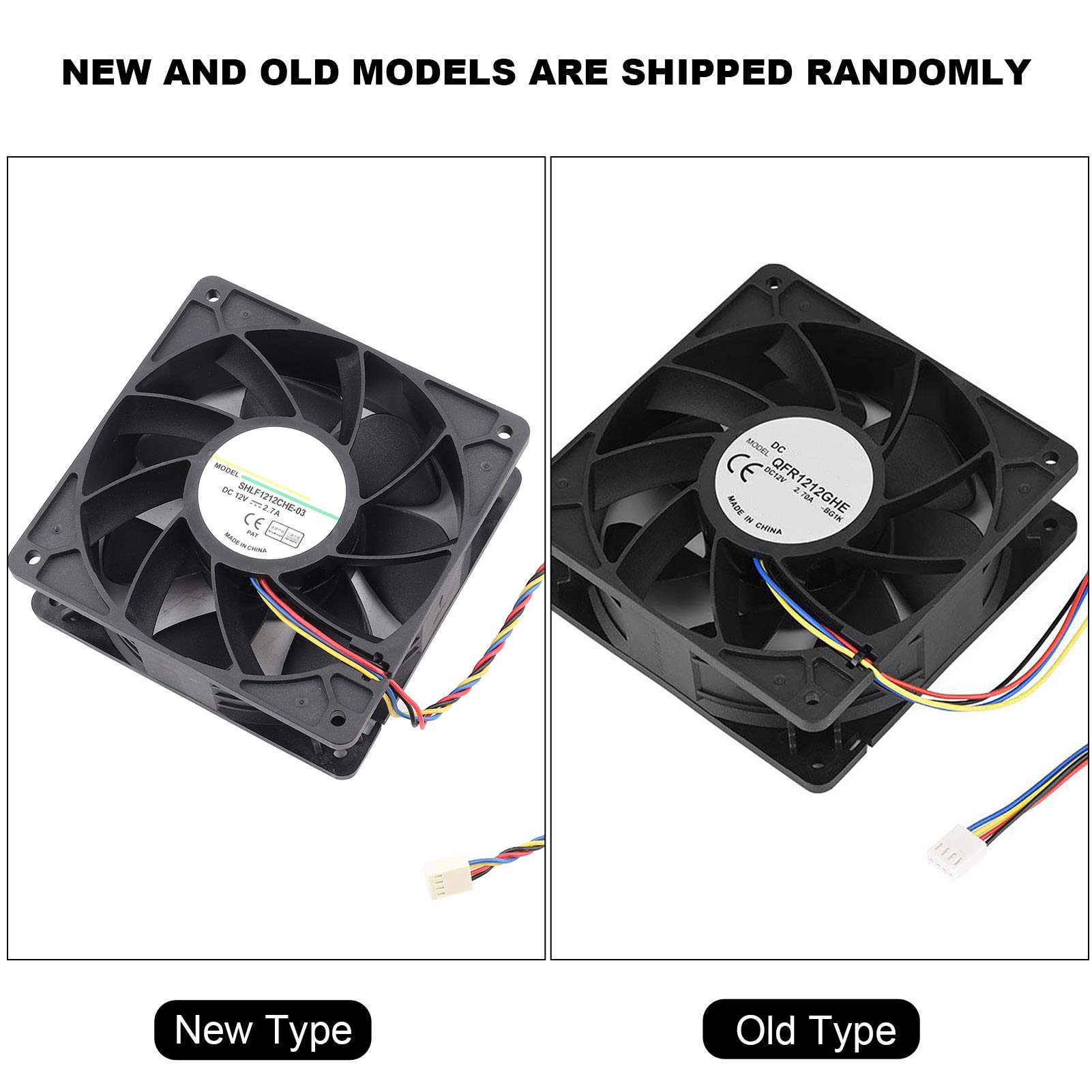 High Performance 6000RPM Ultra Quiet 4-Pin PWM CPU Cooling Fan - DC 12V 2.7A Brushless PC Case Fan for Antminer S7 S9 - Perfect for Cryptocurrency Mining Rigs & High-End Gaming PCs
