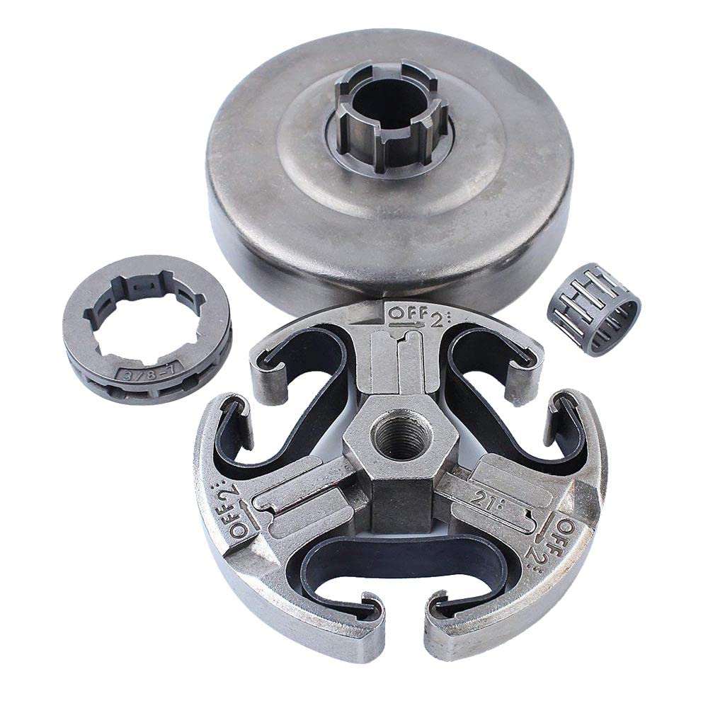 Baoblaze 4-Piece Professional Chainsaw Clutch Drum Sprocket Set - 3/8