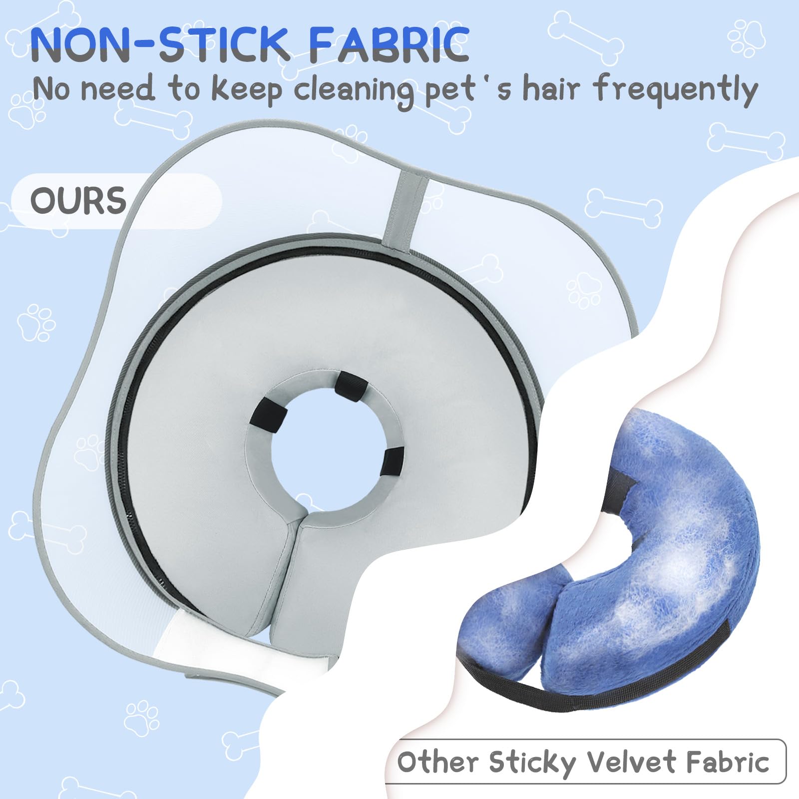 **Inflatable Dog Cone Collar – Soft Post-Surgery Recovery Collar for Small, Medium & Large Dogs – Prevents Licking & Scratching – Comfortable Alternative to Plastic Cones – Perfect for Wound Healing & Pet Recovery**    *(Use Case: Ideal for post-surgery recovery, wound protection, and preventing pets from licking or scratching injuries.)*