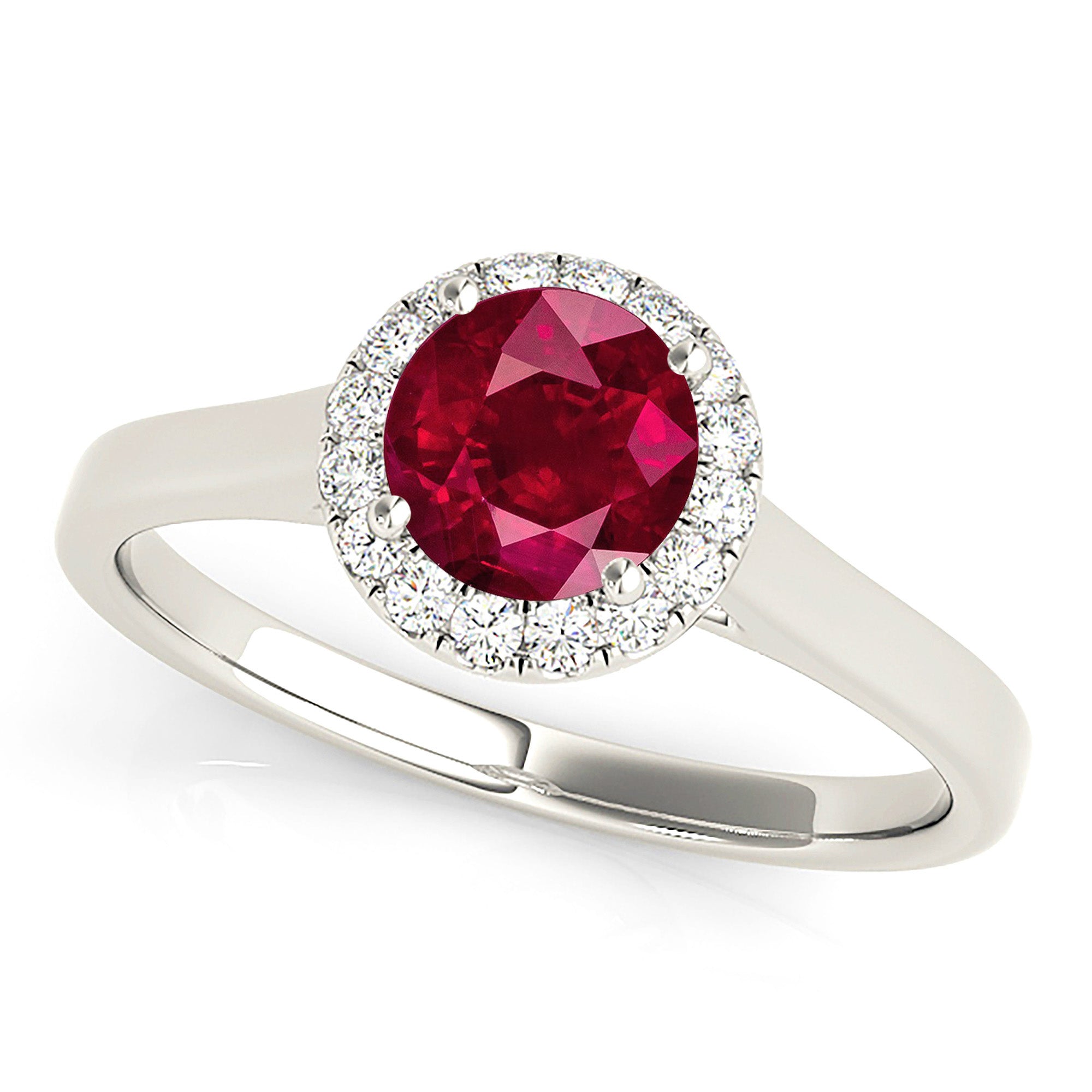 1.35 Carat Genuine Ruby Ring with Thin Wide Solid Gold Band - Elegant Jewelry for Weddings, Anniversaries & Special Occasions