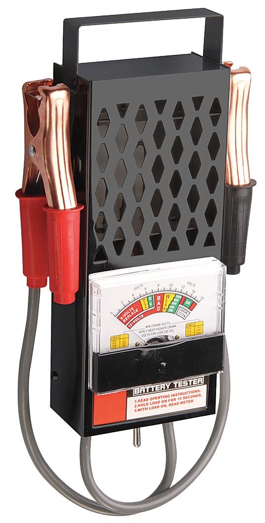 Westward Analog Battery Tester 50-100A Low Resistance - 22YM05 for Car, Truck, and Marine Battery Testing