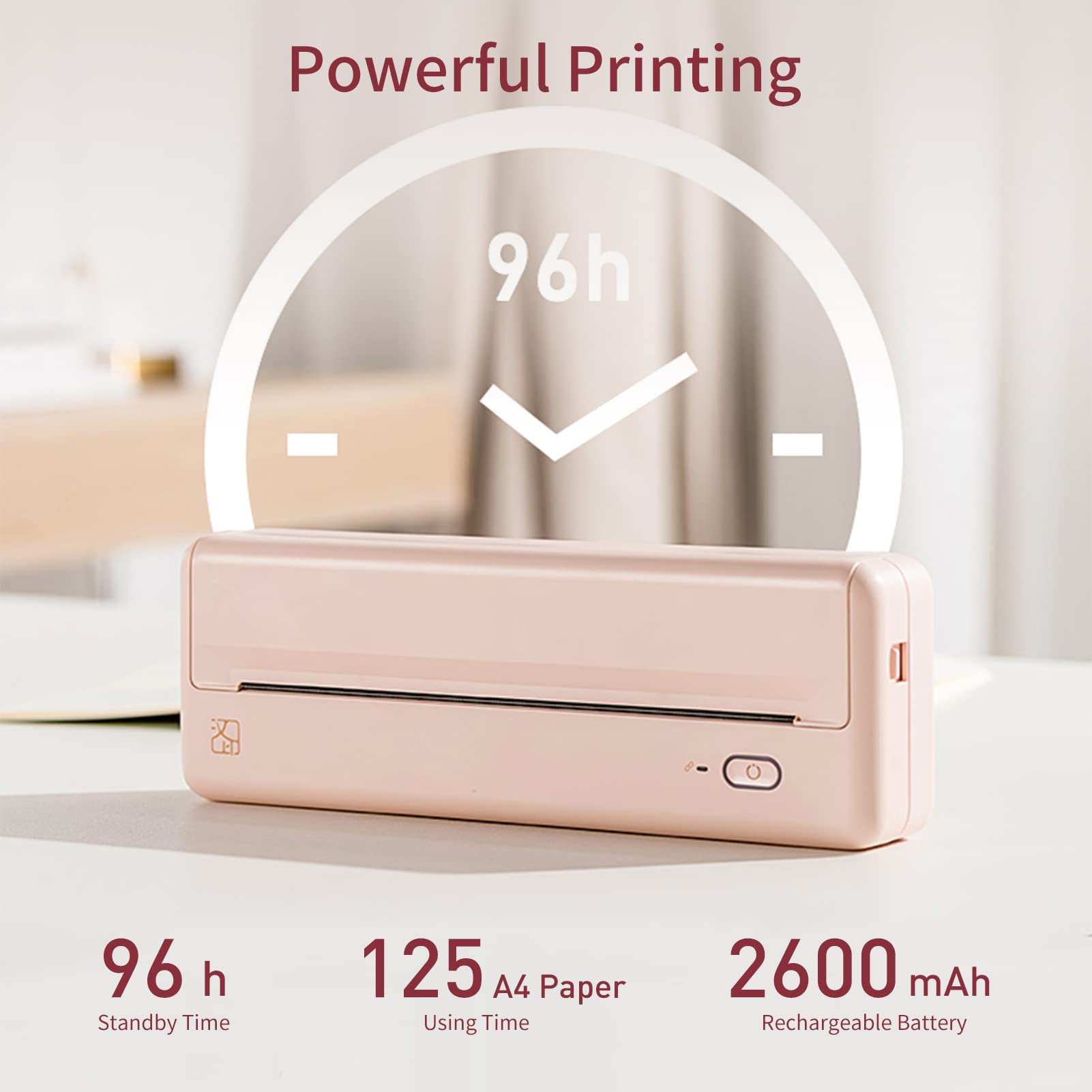 HPRT MT810 A4 Portable Thermal Printer - Wireless Bluetooth Printing for iOS & Android - Compact Photo Printer (210x110mm) - Ideal for Home, Office & On-the-Go Receipt Printing