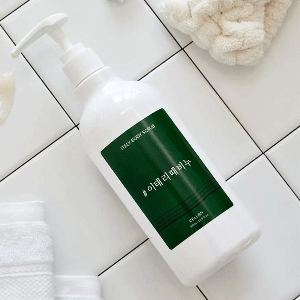 CELLBN Italy Body Scrub 500ml - Exfoliating & Moisturizing Body Wash for Smooth Skin | Perfect for Shower, Spa & Self-Care Routine