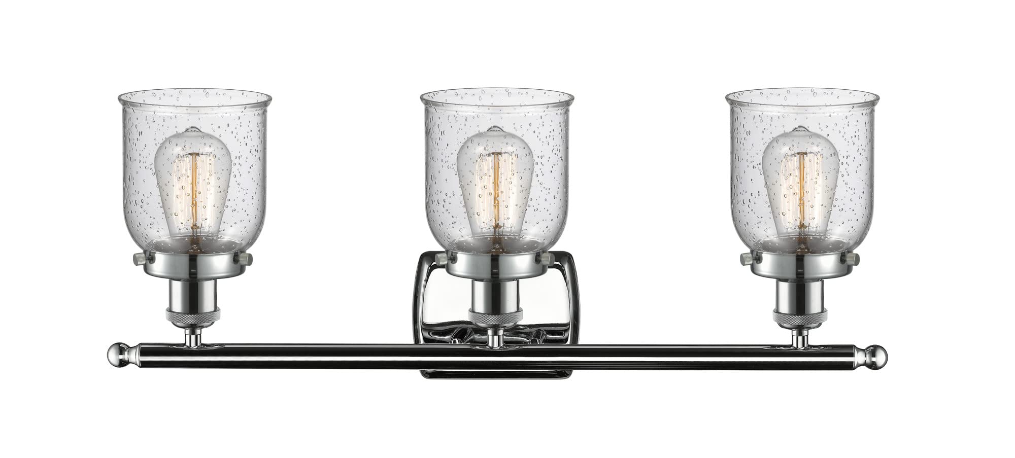 Ballston Collection Chrome Finish 3-Light Bathroom Vanity Fixture - Modern Transitional Design for Bathroom, Powder Room & Home Decor