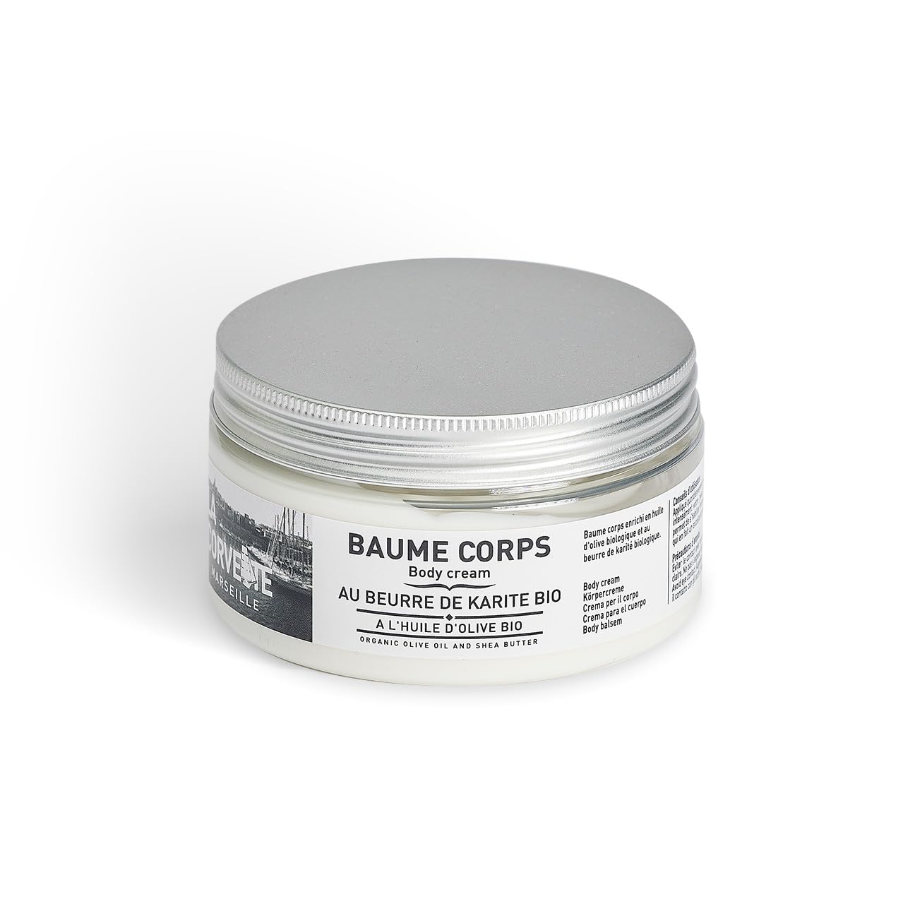 Organic Shea Butter & Olive Oil Body Balm by La Corvette - 200ml | Deep Moisturizing & Nourishing for Dry Skin | Perfect for Massage, After Shower & Daily Skincare Routine