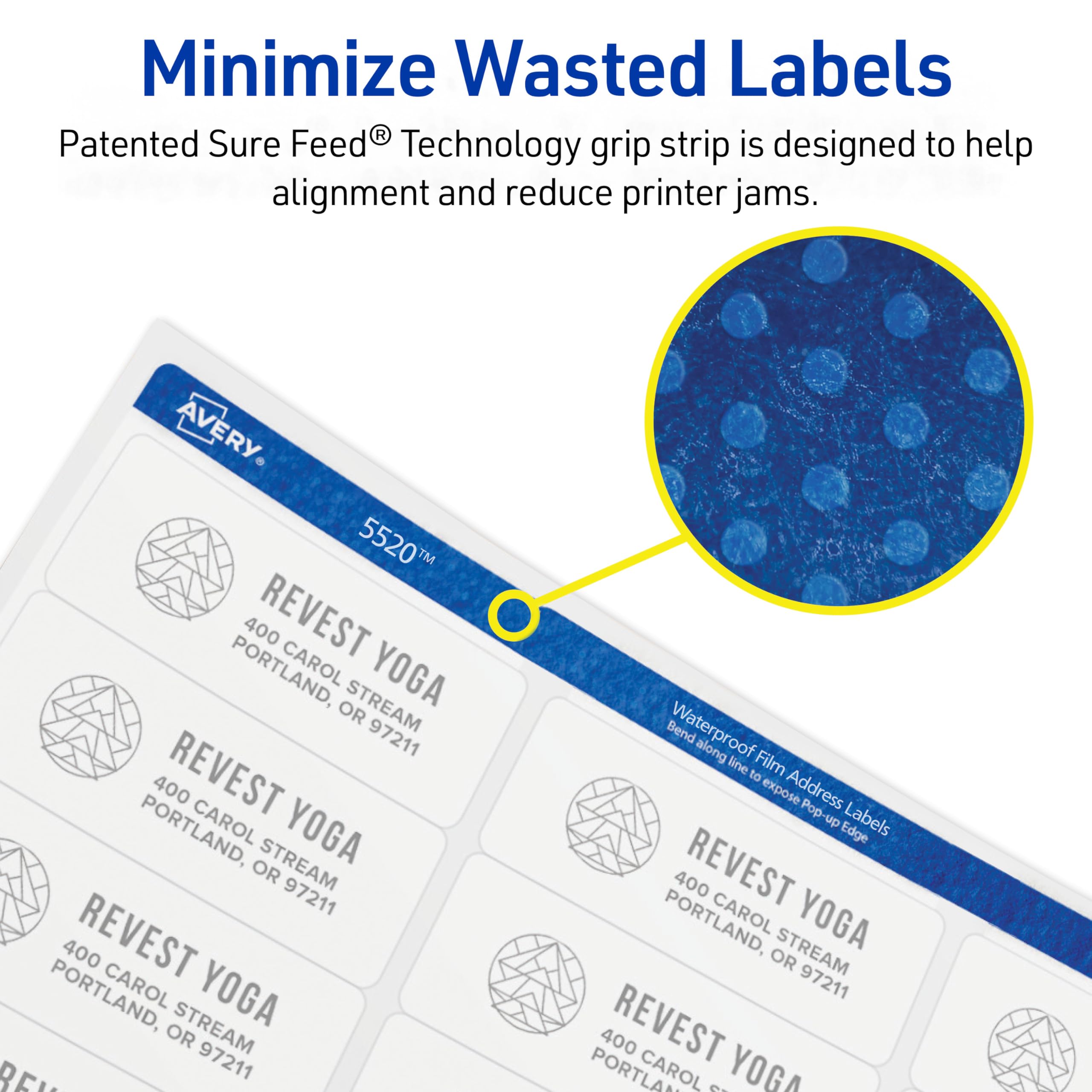Avery 5520 Waterproof Sticker Labels 1