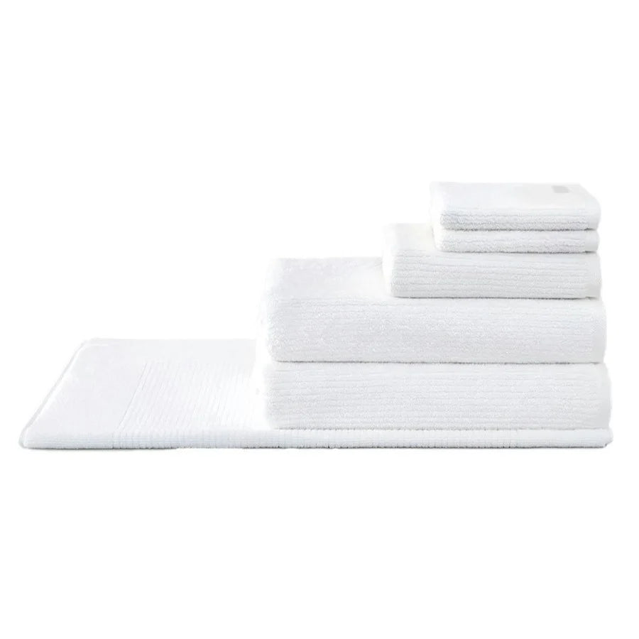 Sheridan 6-Piece White Bath Towel Set - Premium Cotton Soft & Absorbent for Bathroom, Spa & Hotel Use