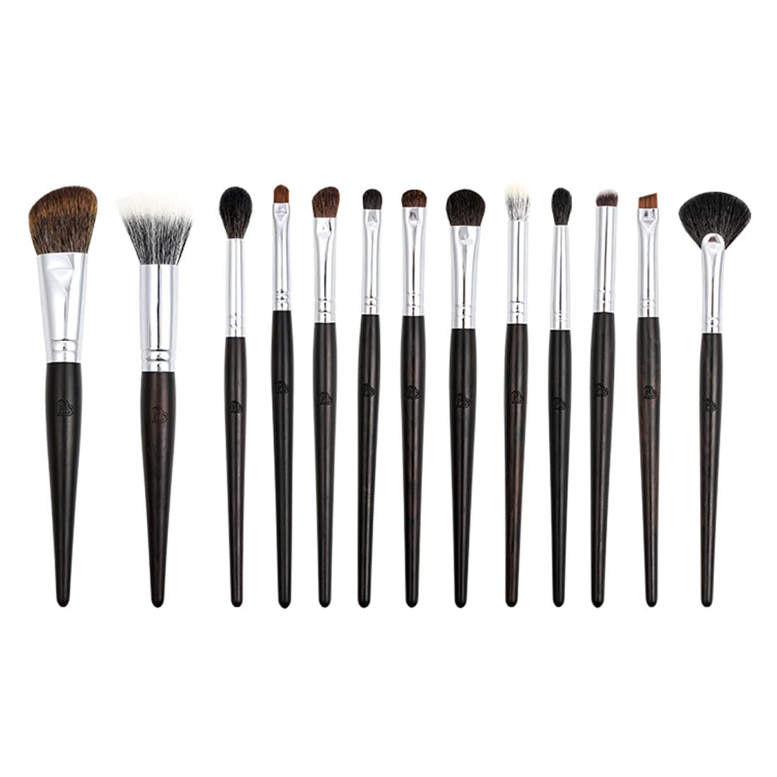 Premium 13-Piece Makeup Brush Set with Storage Bag - Foundation, Eyeshadow, Blush & Highlighter Brushes for Professional Makeup Application - Perfect for Home, Travel & Salon Use