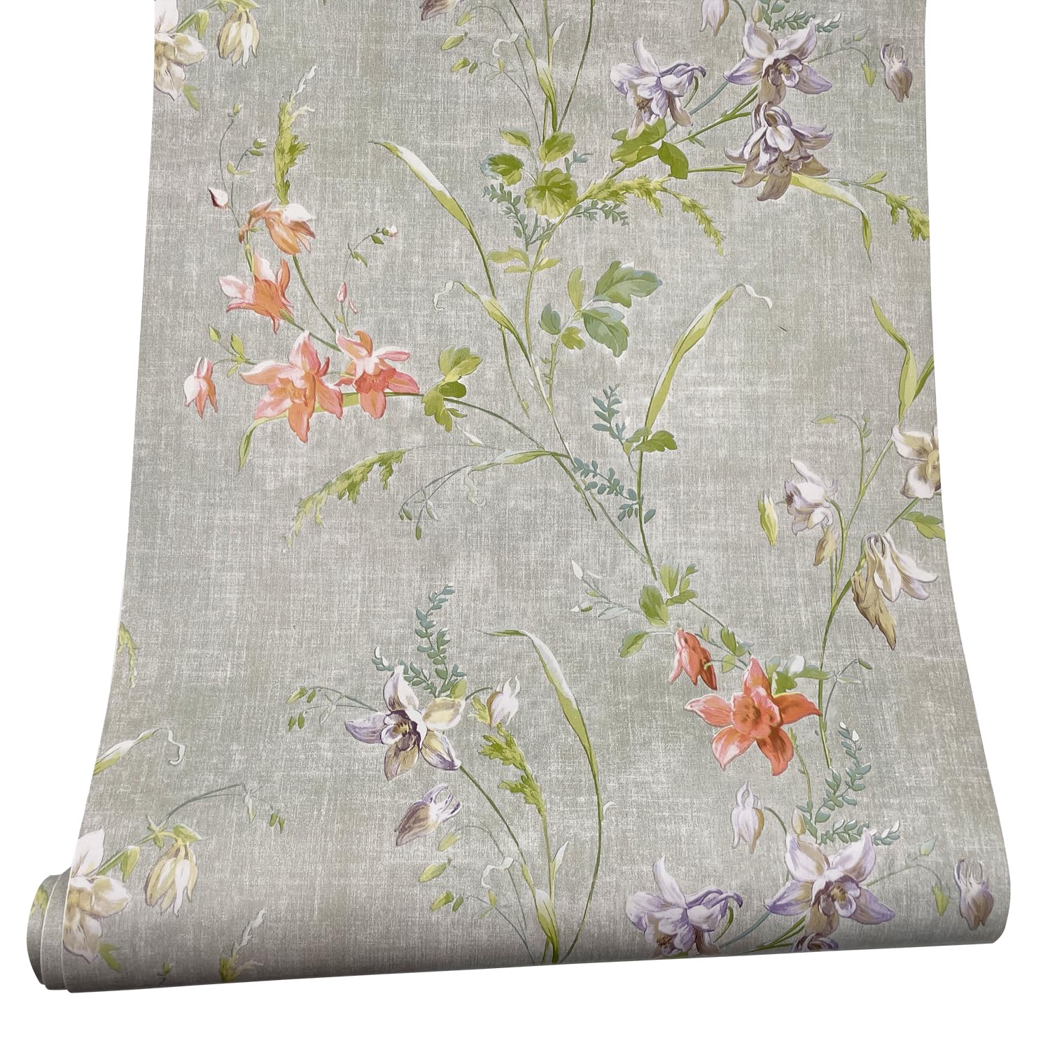 Waterproof Floral Vinyl Shelf Liner - 17.7 x 118 Inches (9.8 Feet) Self-Adhesive Drawer & Cabinet Liner Paper - Perfect for Kitchen, Bathroom, Dresser & Furniture Protection