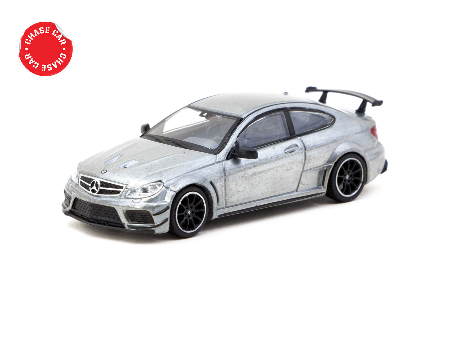 Tarmac Works 1/64 Scale Mercedes Benz C 63 AMG Coupé Black Series Diecast Model Car - Matte Black Finish | Collectible Miniature for Car Enthusiasts | Perfect for Display, Gifts, and Racing Collections