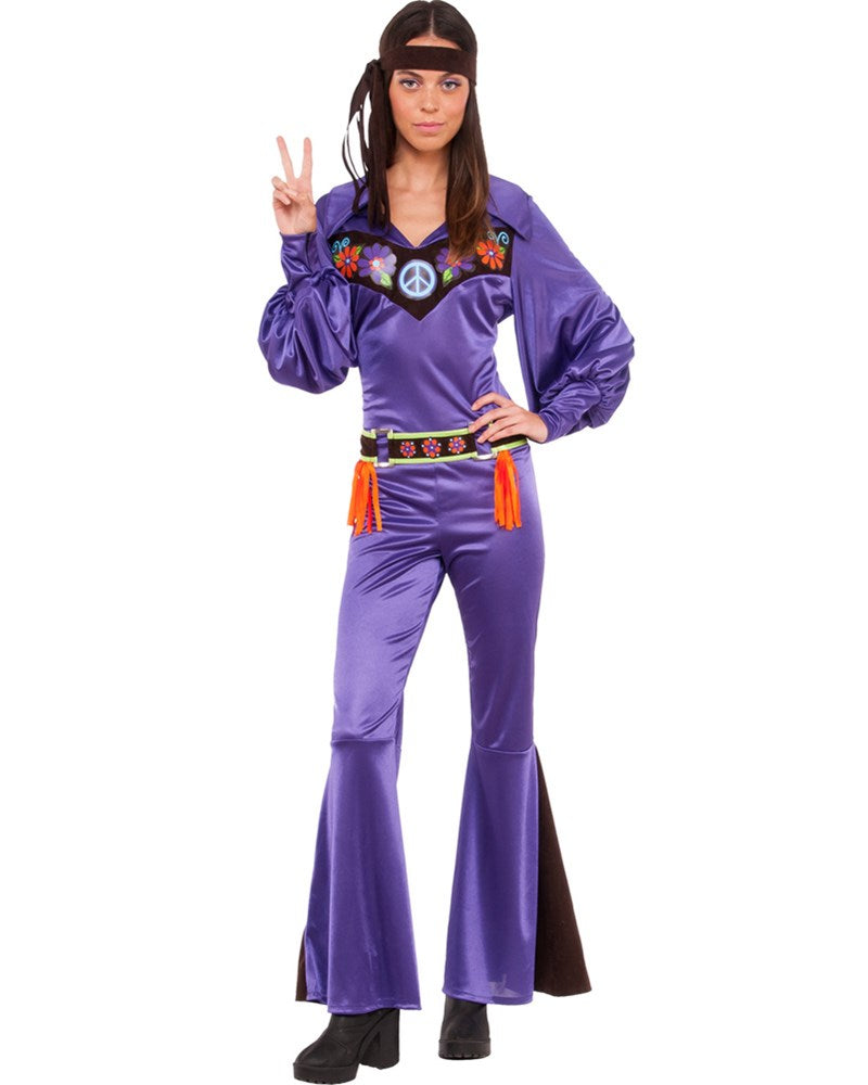 60s Hippie Women's Costume - Vintage 1960s Hippie Outfit for Women - Perfect for Halloween, Theme Parties & Retro Events