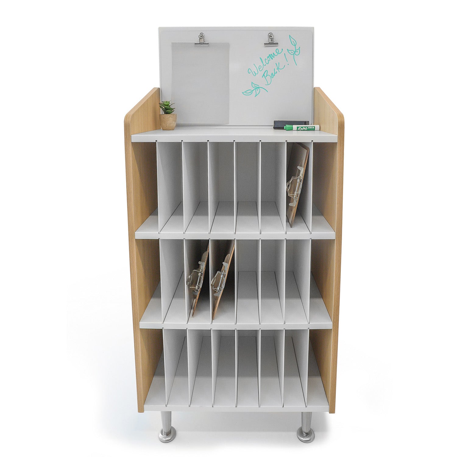 Elevated Mail and Message Center - Wall Mount Organizer for Home & Office - Perfect for Letters, Bills, and Notes - Ideal for Entryway, Kitchen, or Workspace Organization