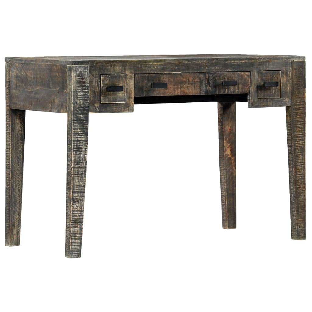 Compact Black Writing Desk with Storage | 43.3
