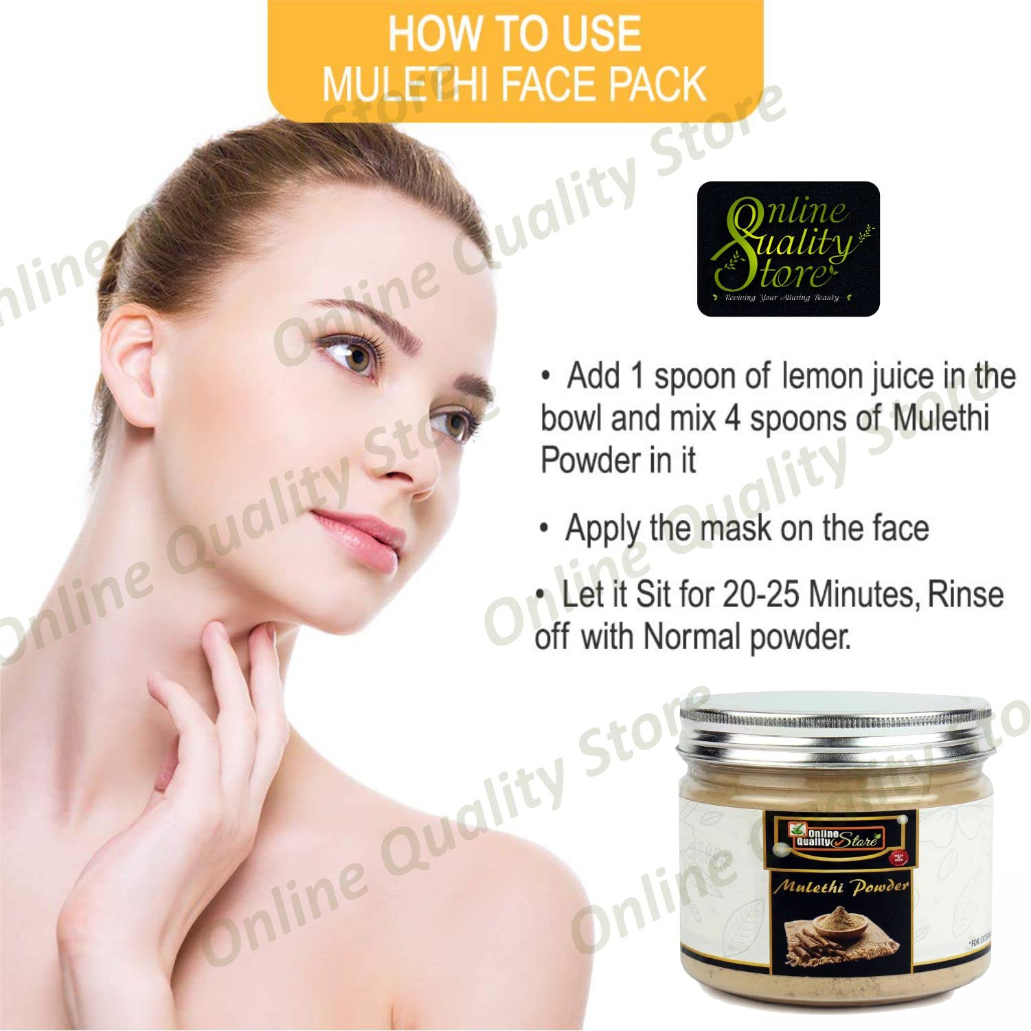 Organic Mulethi Powder (Licorice Root) - 150g | Yashimadhu | Glycyrrhiza Glabra | Natural Hair & Skin Care Remedy | Perfect for DIY Face Masks, Herbal Tea & Ayurvedic Treatments