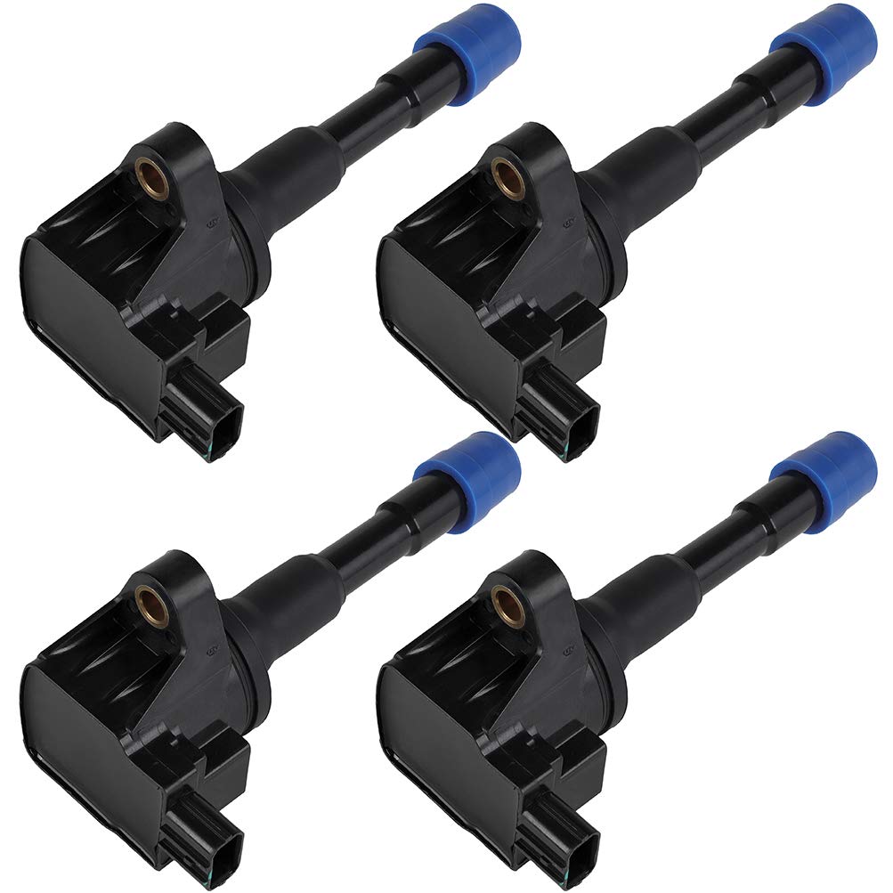 SCITOO 4Pcs Ignition Coil UF628 Compatible with Honda Insight 1.3L 2010-2014, Civic 1.5L 2012-2013 & Acura ILX 1.5L 2013-2014 - Replacement for 5C1797 52-2152 - Perfect for Engine Performance & Fuel Efficiency