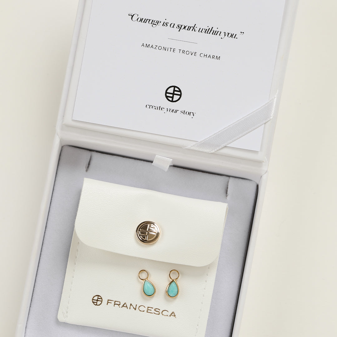 Amazonite Gemstone Hoop Earrings Set of 2 - Dainty Bohemian Jewelry for Women - Perfect for Everyday Wear, Office & Date Night