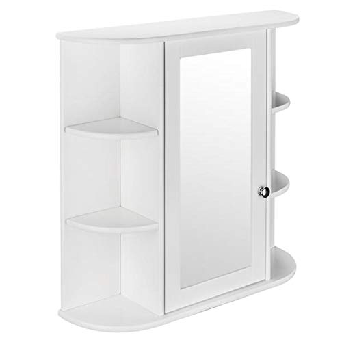White Wall-Mounted Bathroom Cabinet Over The Toilet - Space Saving Storage Organizer for Towels, Toiletries & Bathroom Essentials | Perfect for Small Bathrooms & Apartments