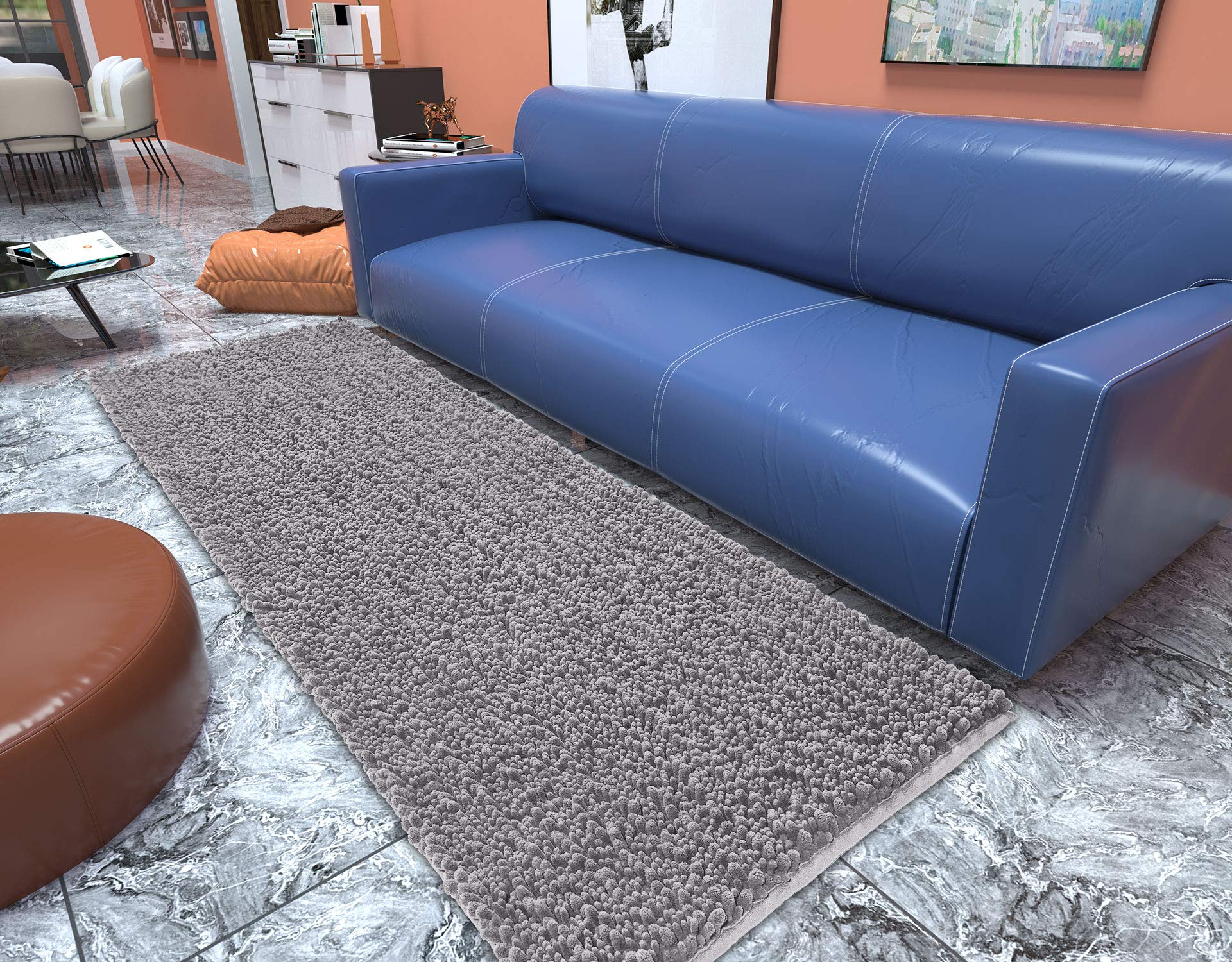 Yimobra Extra Soft Absorbent Chenille Bath Rug Mat - 55.1