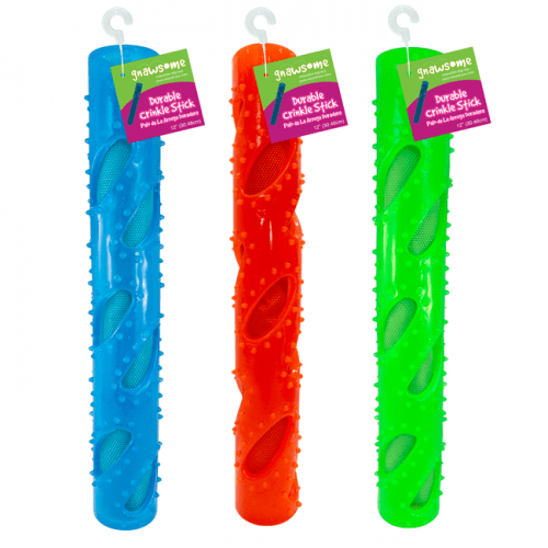 Gnawsome Crinkle Stick Dog Toy - Interactive Chew Toy for Puppies & Small Dogs - Fun Crinkle Sound for Playtime & Training - Perfect for Indoor & Outdoor Use