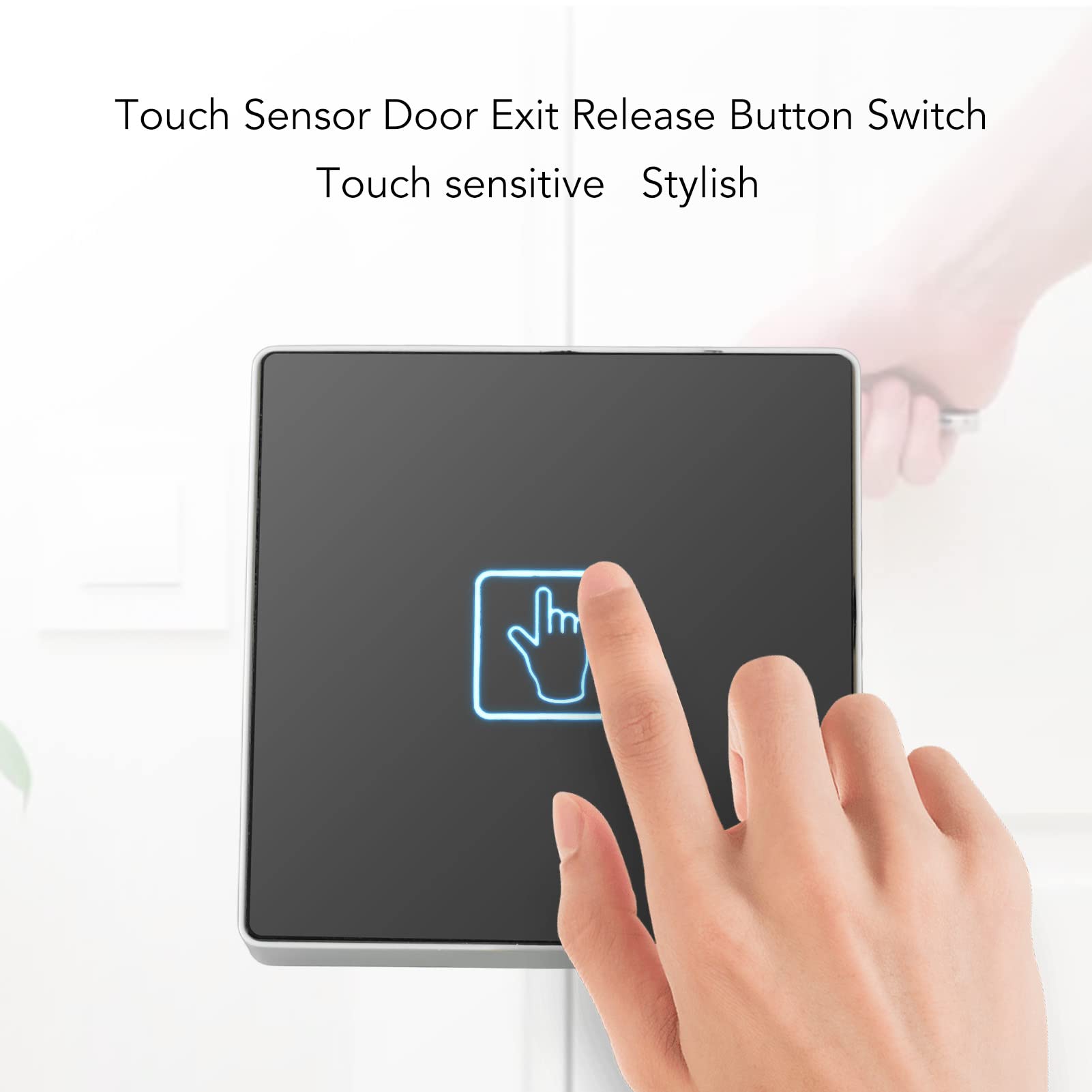 Touch Exit Release Button Switch - Sensitive & Durable Energy Saving Push Button for Narrow Door Frames | Perfect for Commercial Buildings, Offices, and Emergency Exits