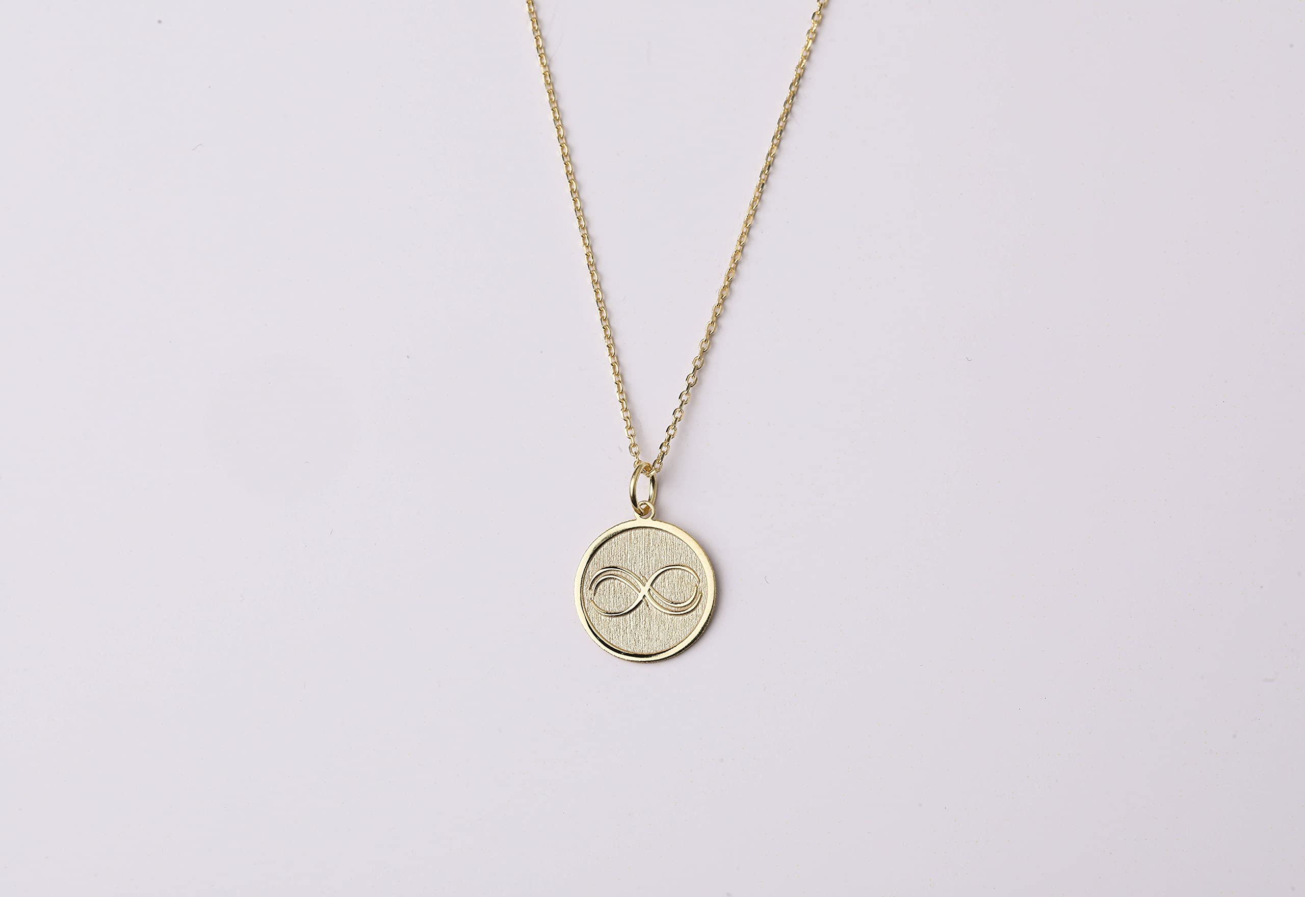 14K Gold Infinity Necklace - Personalized Name Pendant with Figure Eight Charm | Elegant Jewelry Gift for Women, Anniversary, Birthday & Valentine's Day