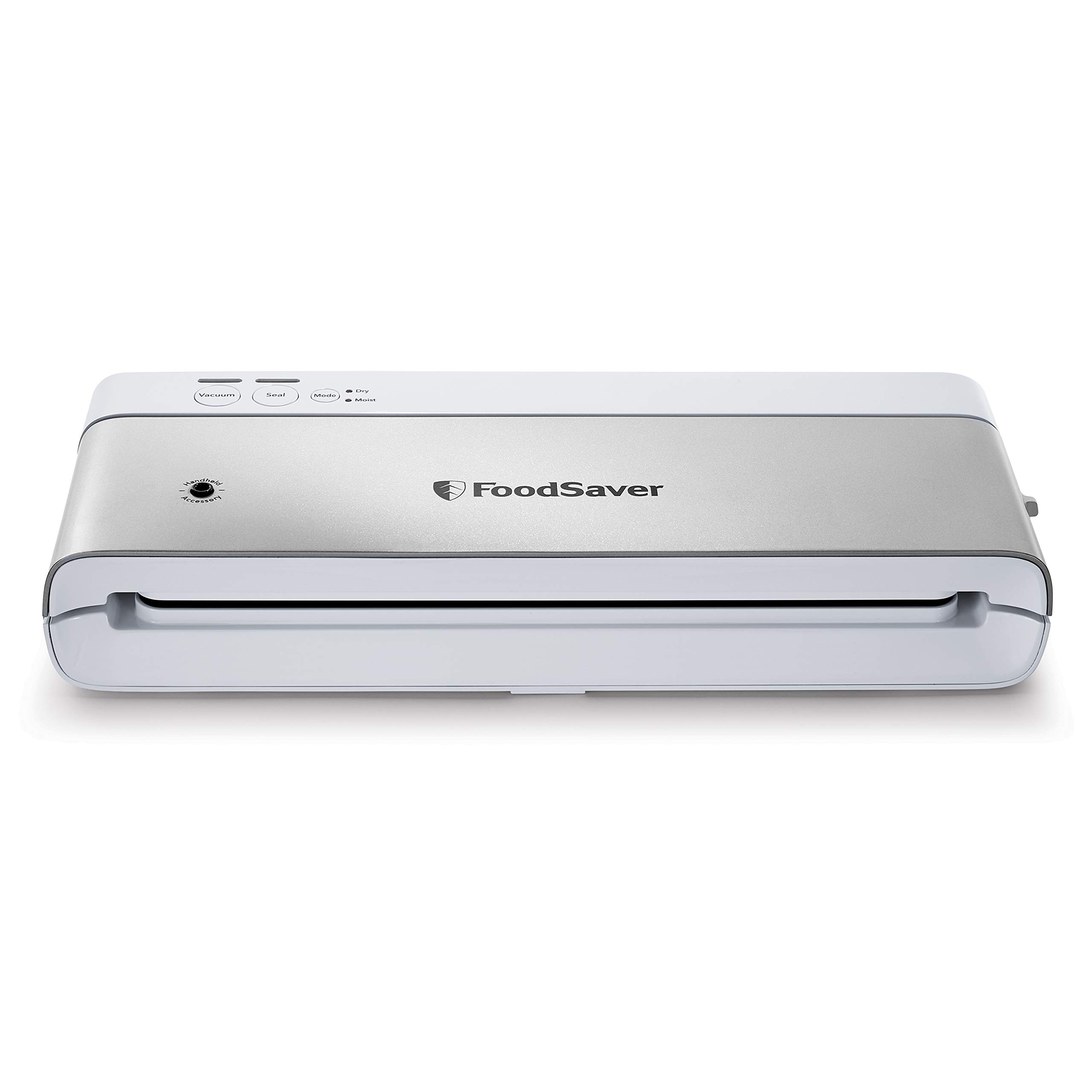**FoodSaver Compact Vacuum Sealer Machine with BPA-Free Bags & Rolls – Airtight Food Storage, Sous Vide, Meal Prep – Includes 18 Count 1-Quart Multilayer Vacuum Zipper Bags (White)**    Perfect for preserving leftovers, sous vide cooking, and extending food freshness for home kitchens, camping, or bulk shopping.