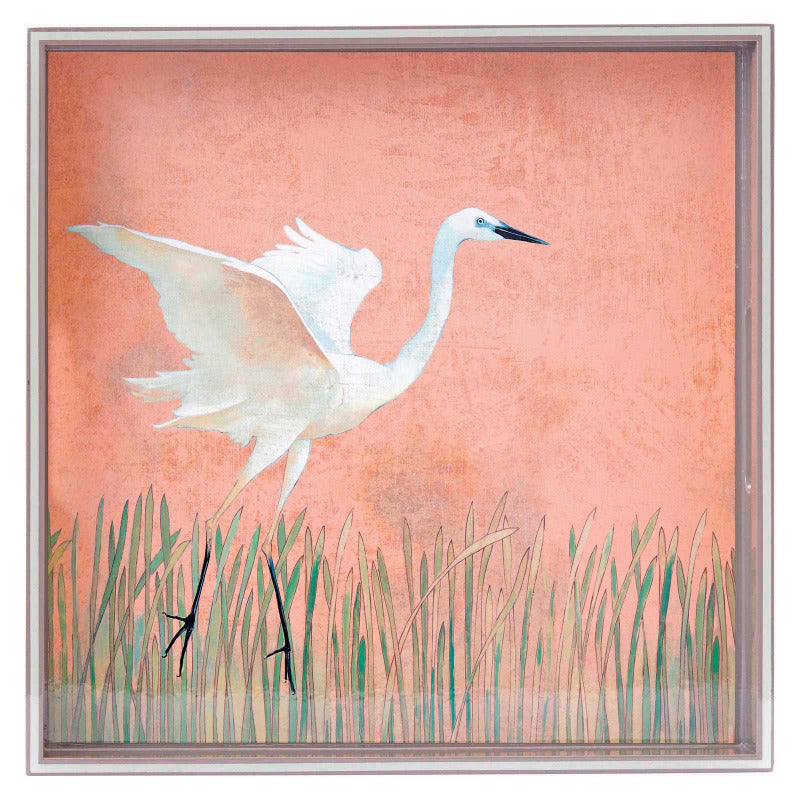 Egret 15 Square Tray - Premium Serving Tray for Dining, Entertaining & Home Decor | Perfect for Parties, Tea Time & Displaying Decor Items