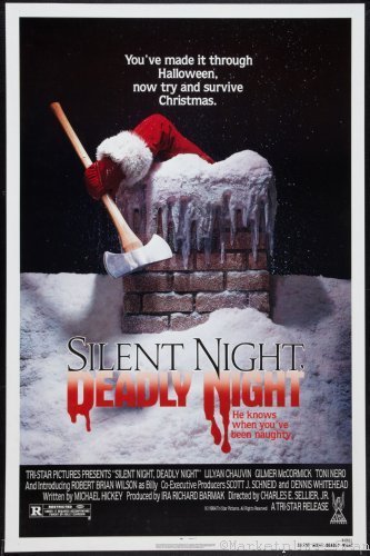 Silent Night Deadly Night Movie Poster 11x17 Inch - Premium Horror Film Collectible Print for Home Theater Decor & Halloween Party Decoration
