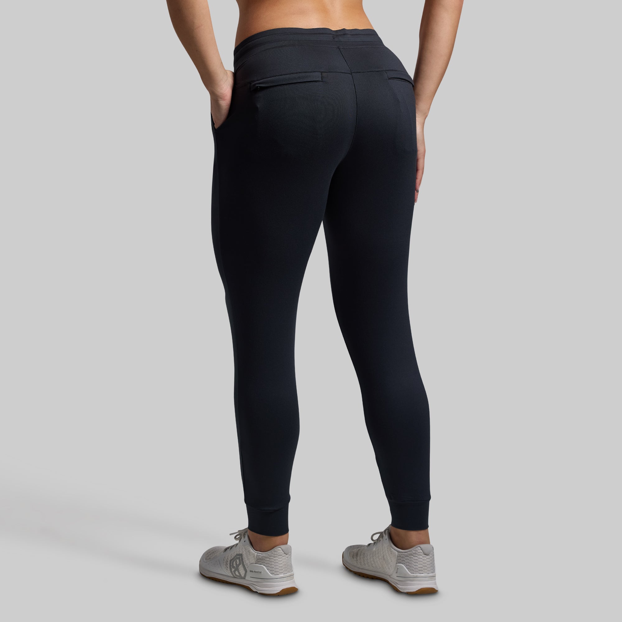 Women's Low Rise Athleisure Jogger Pants - Soft Lounge Pants for Yoga, Running & Casual Wear (Black) | Perfect for Relaxing at Home, Gym Workouts & Everyday Comfort