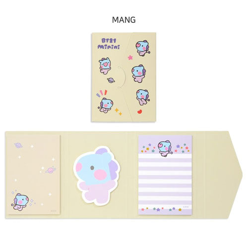 BT21 MININI Sticky Memo Pad - Cute Korean Stationery for Notes, Reminders & Office Organization - Perfect for Students, Work & Home Use