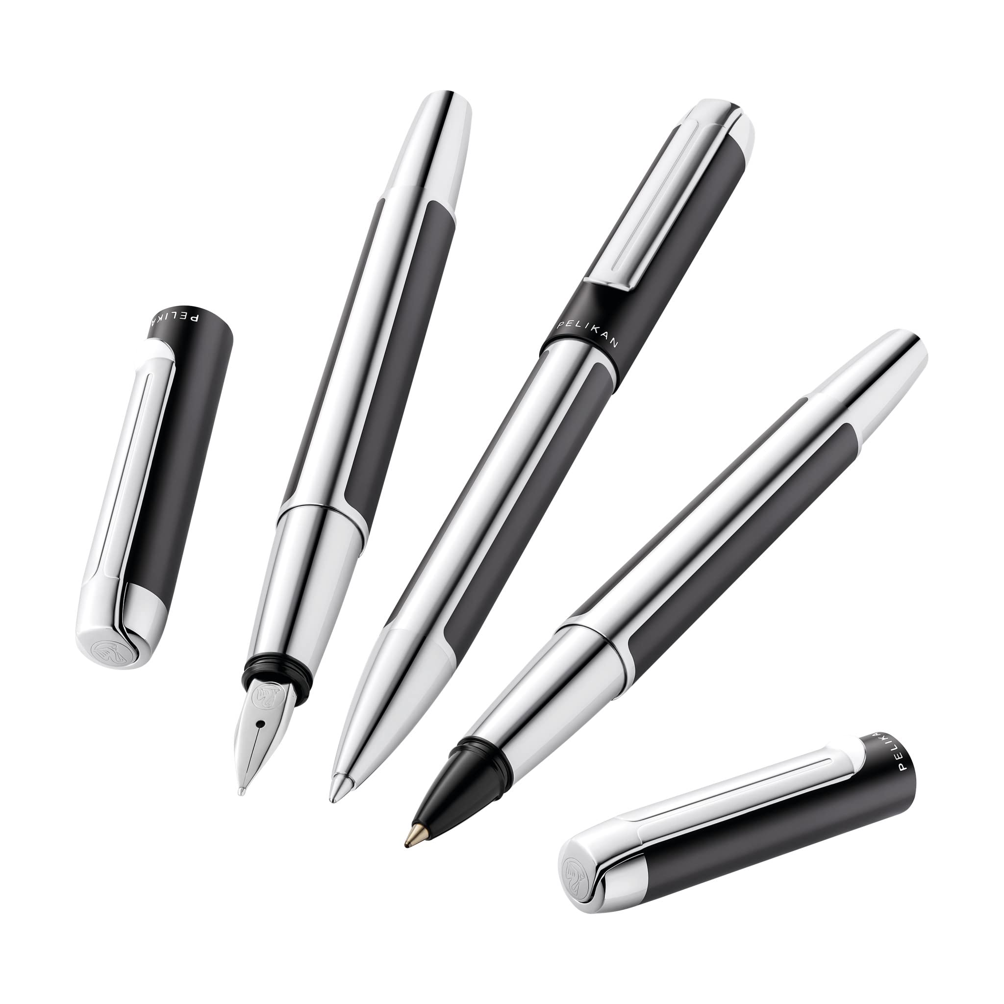 Pelikan Pura R40 Rollerball Pen with Refill - Premium Anthracite Ink Pen for Smooth Writing | Ideal for Office, School & Gift Giving