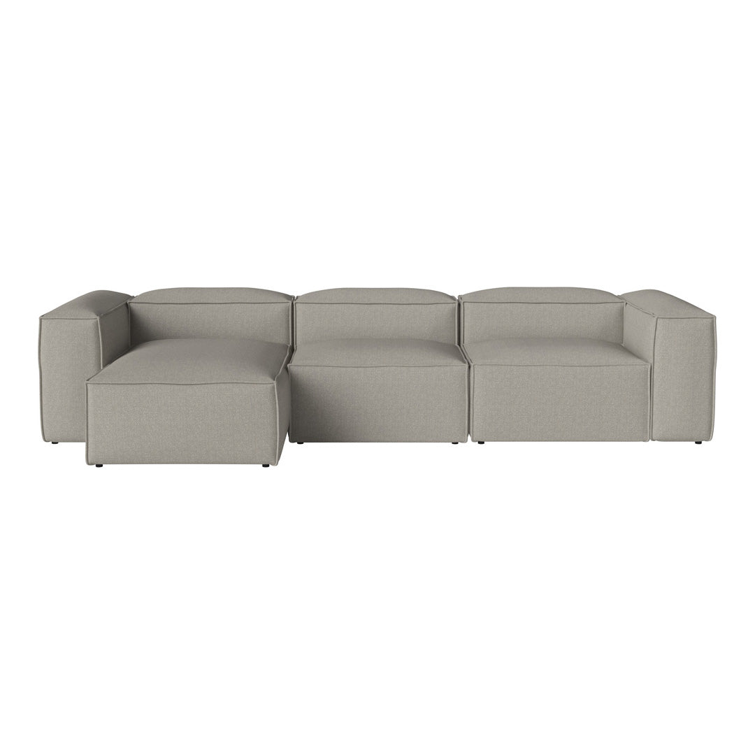 Cosima 3-Seater Sofa with Chaise Lounge - Modern L-Shaped Sectional Couch for Living Room, Apartment & Small Spaces - Soft Fabric Upholstery & Sturdy Frame - Perfect for Relaxing, Entertaining & Family Movie Nights
