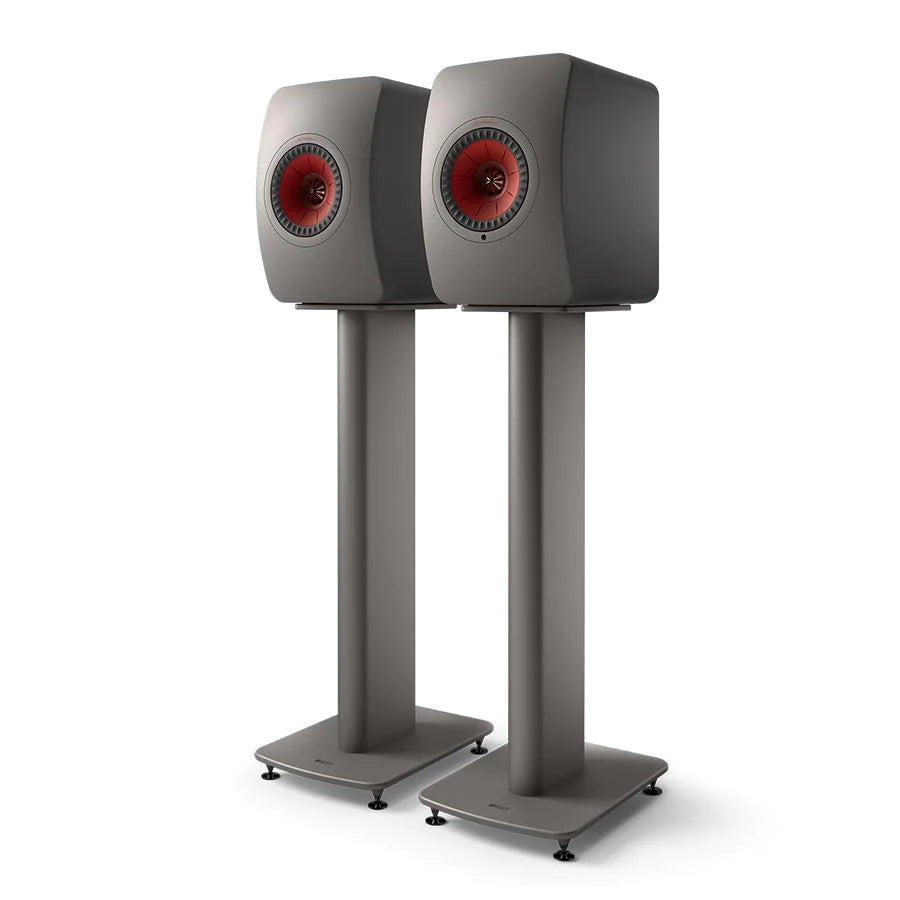 KEF LS50 Wireless II Premium Hi-Fi Bookshelf Speakers with S2 Speaker Stands Bundle - Perfect for Home Theater, Music Listening & Studio Monitoring