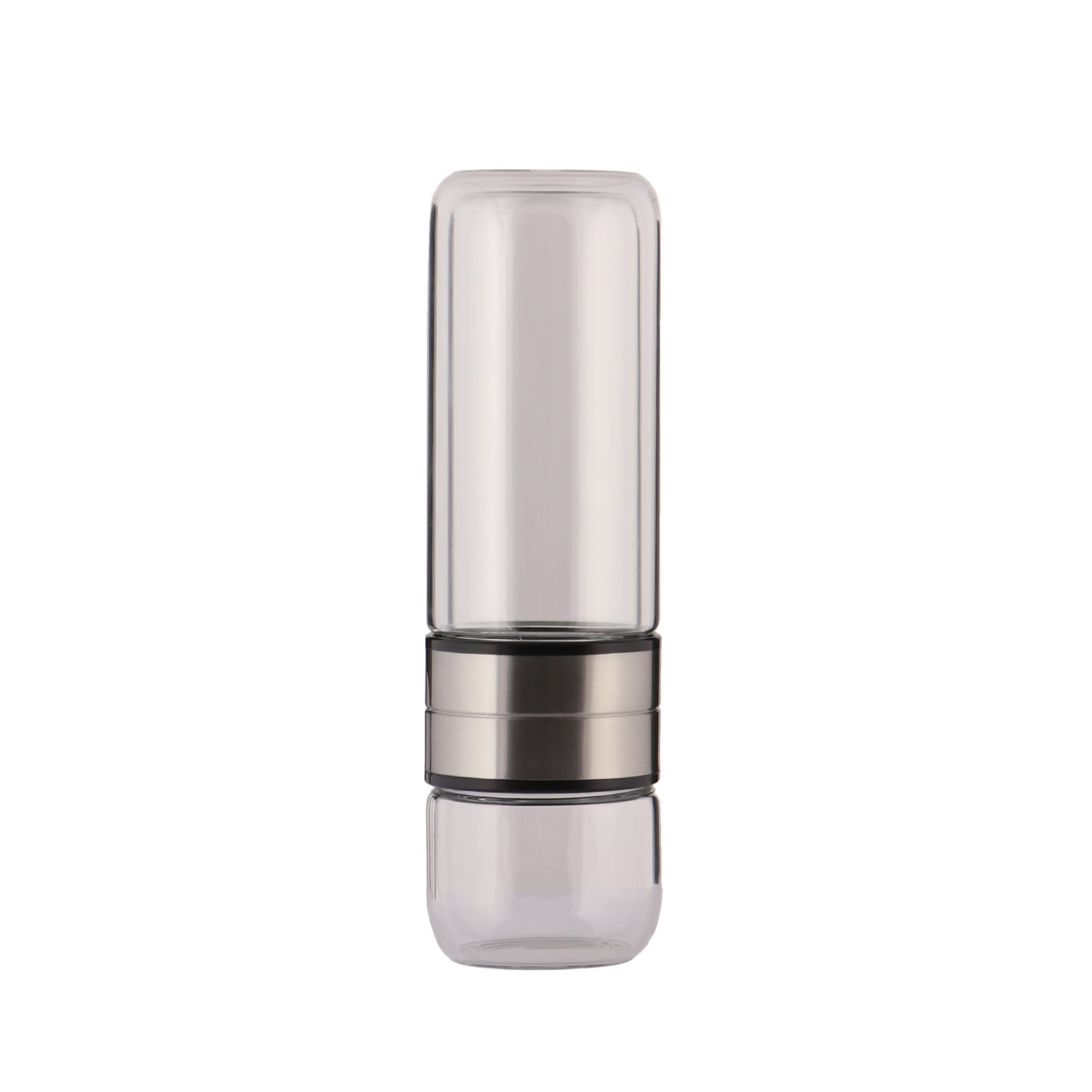 GEMHUB Crystal Water Bottle Set with Genuine Milky Quartz Gemstones | Infuse Your Water with Natural Energy for Wellness & Hydration | Perfect for Home, Office, and Yoga Practice