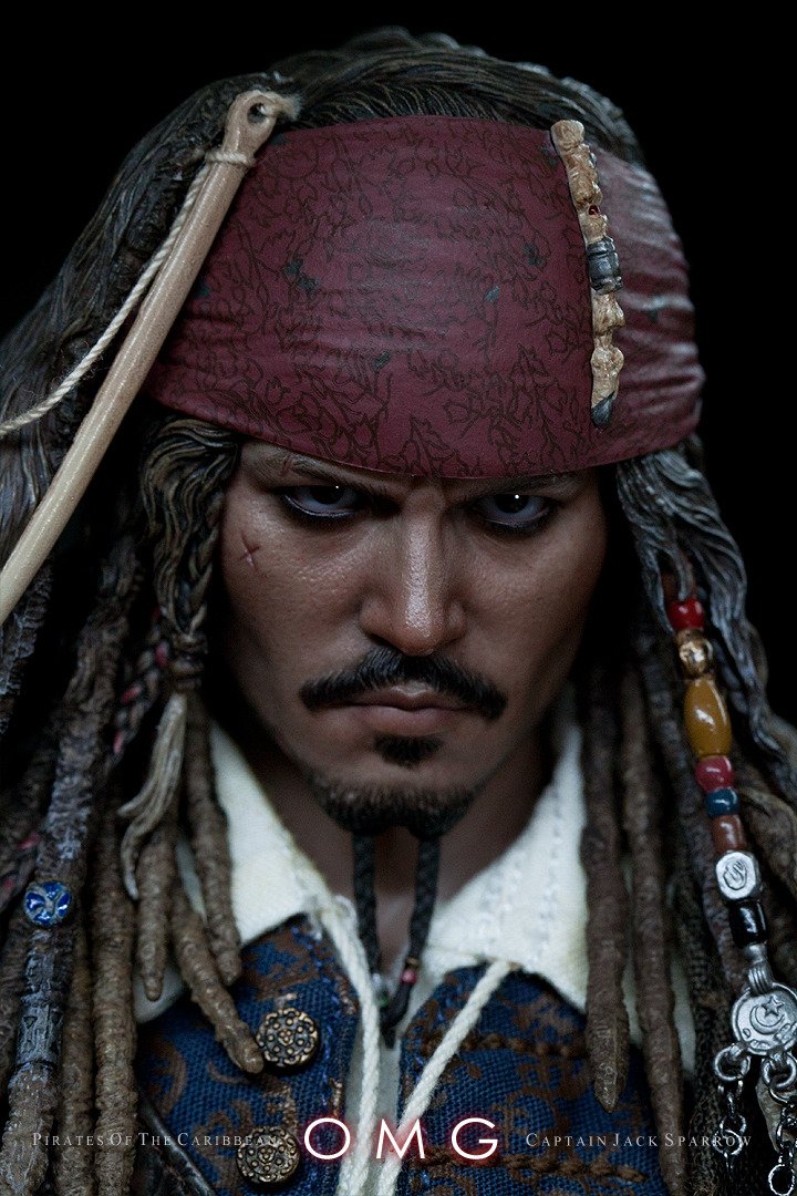 Hot Toys Pirates of the Caribbean Captain Jack Sparrow DX06 12-Inch Collectible Action Figure with Telescope Accessory - Perfect for Movie Fans and Collectors Display