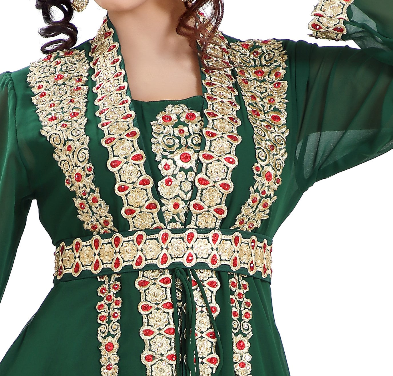 Elegant Designer Maxi Dress Robe Jalabiya – Flowy Long Abaya for Women | Perfect for Eid, Wedding & Special Occasions