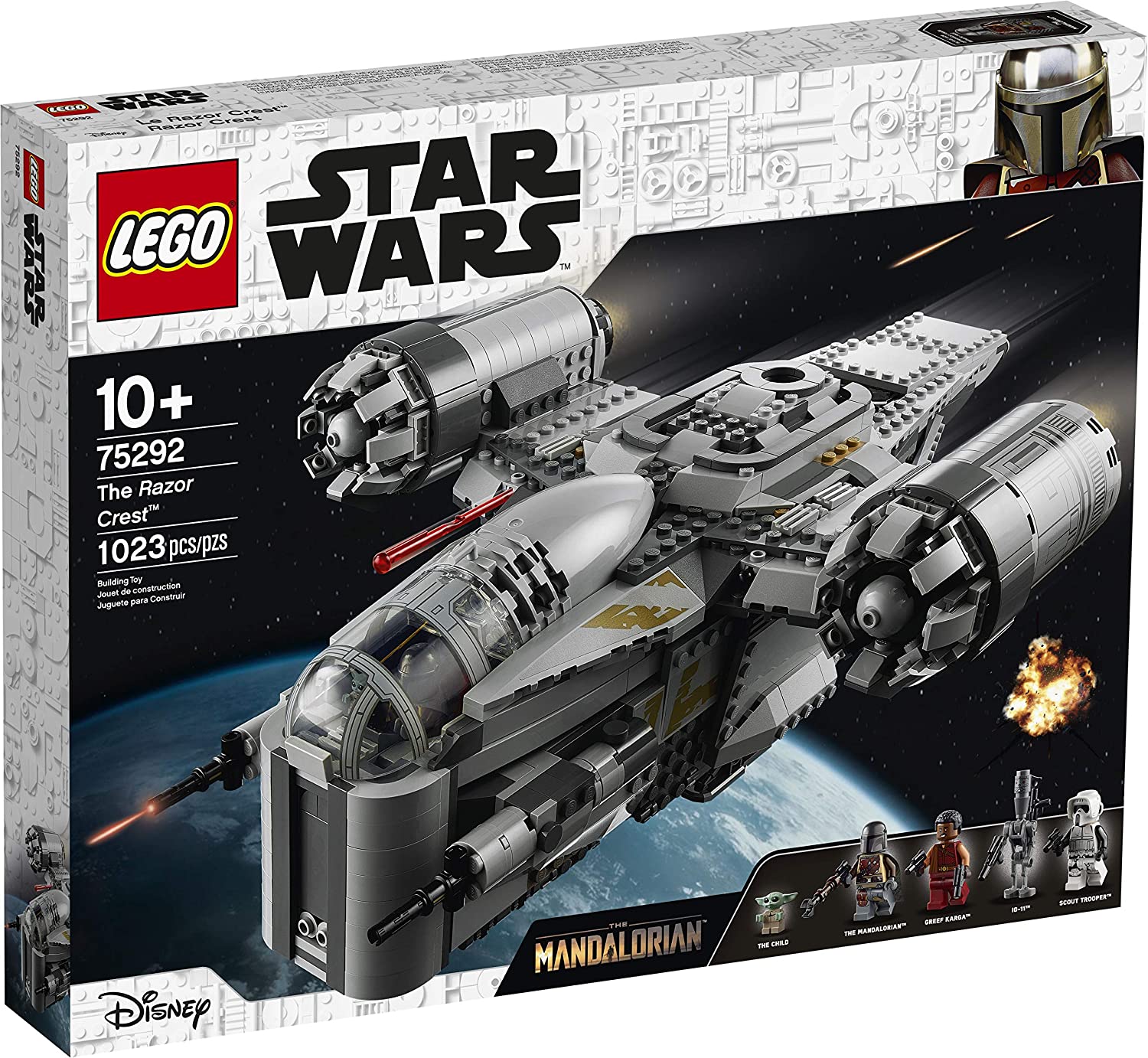 LEGO Star Wars The Mandalorian The Razor Crest 75292 Building Kit | 1,023 Pieces | Collectible Starship Model | Perfect for Display & Play | Great Gift for Star Wars Fans & LEGO Collectors | Recreate Epic Mandalorian Scenes