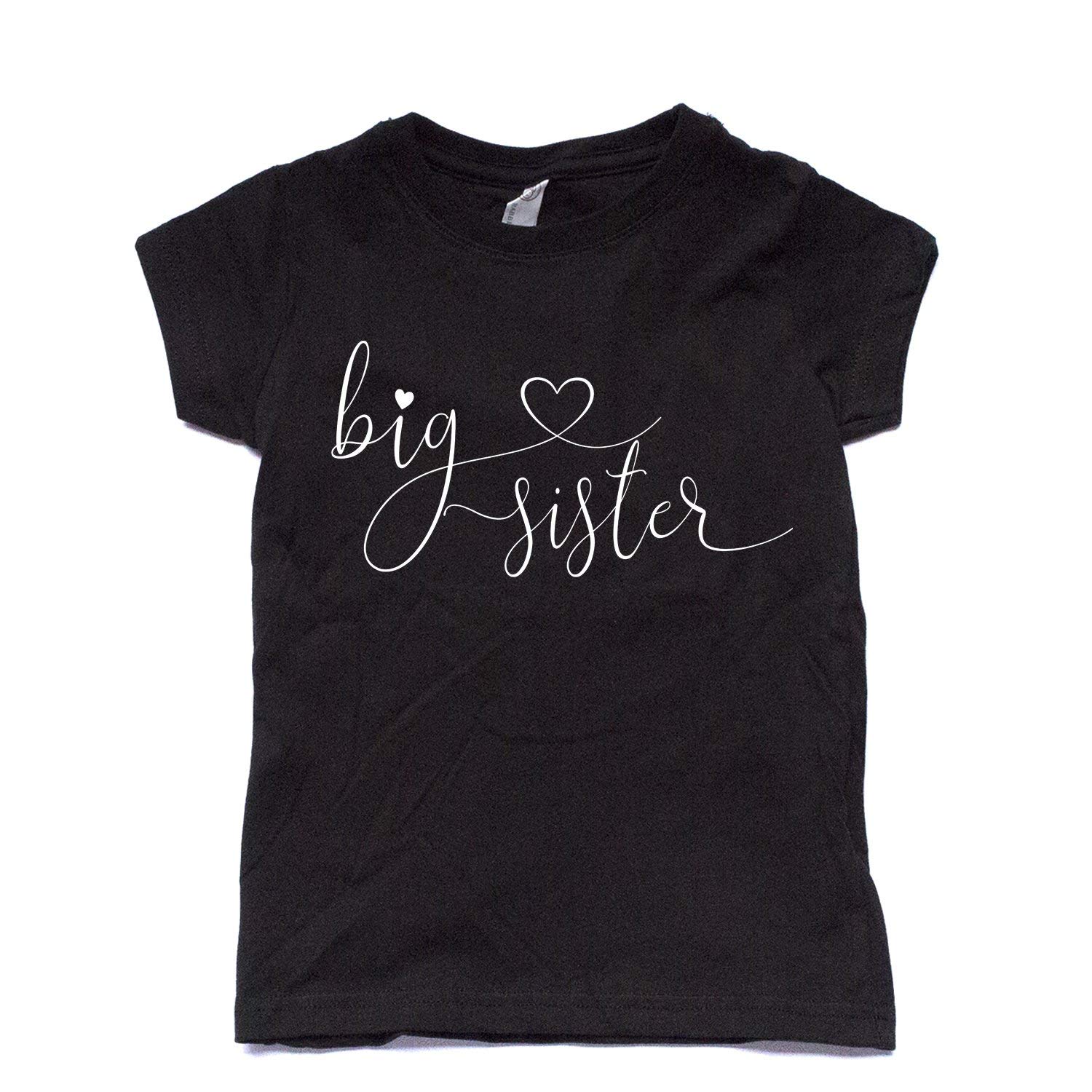 Stylish Big Sister Graphic T-Shirt for Girls - Comfortable & Trendy Kids Tee for Siblings, Family Events & Casual Wear