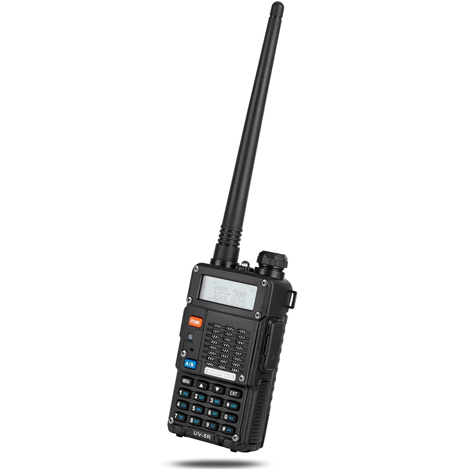 BaoFeng UV-5R 8-Watt 3rd Gen Dual-Band Two-Way Radio - Handheld Ham Radio with 2 Rechargeable Batteries, Earpiece & Programming Cable - Complete Walkie Talkie Set for Outdoor Adventures, Emergency Communication & Hiking (Pack of 1)
