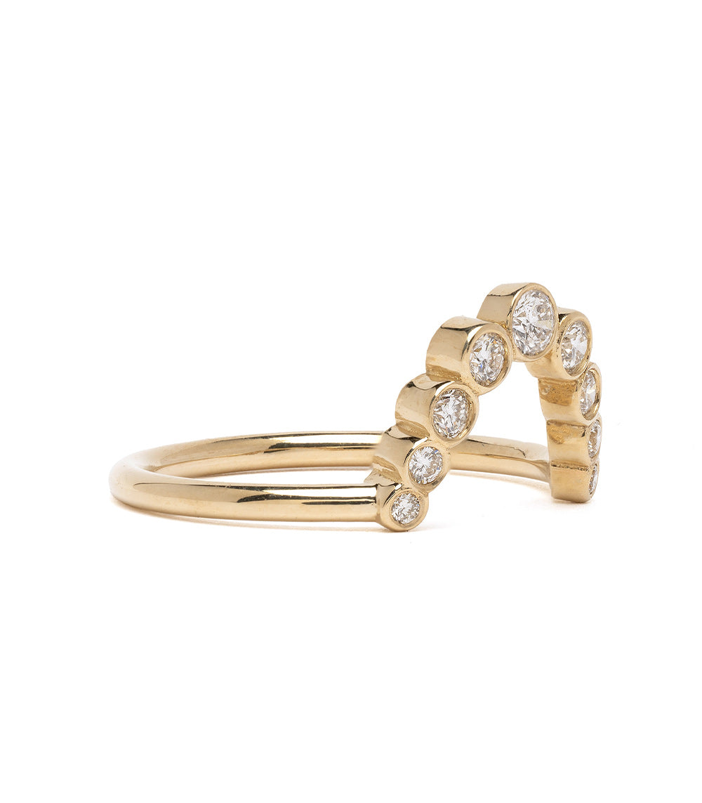 Bezels Sunrise Nesting Band - Stackable Gold & Silver Rings for Women - Perfect for Layering, Everyday Wear & Special Occasions