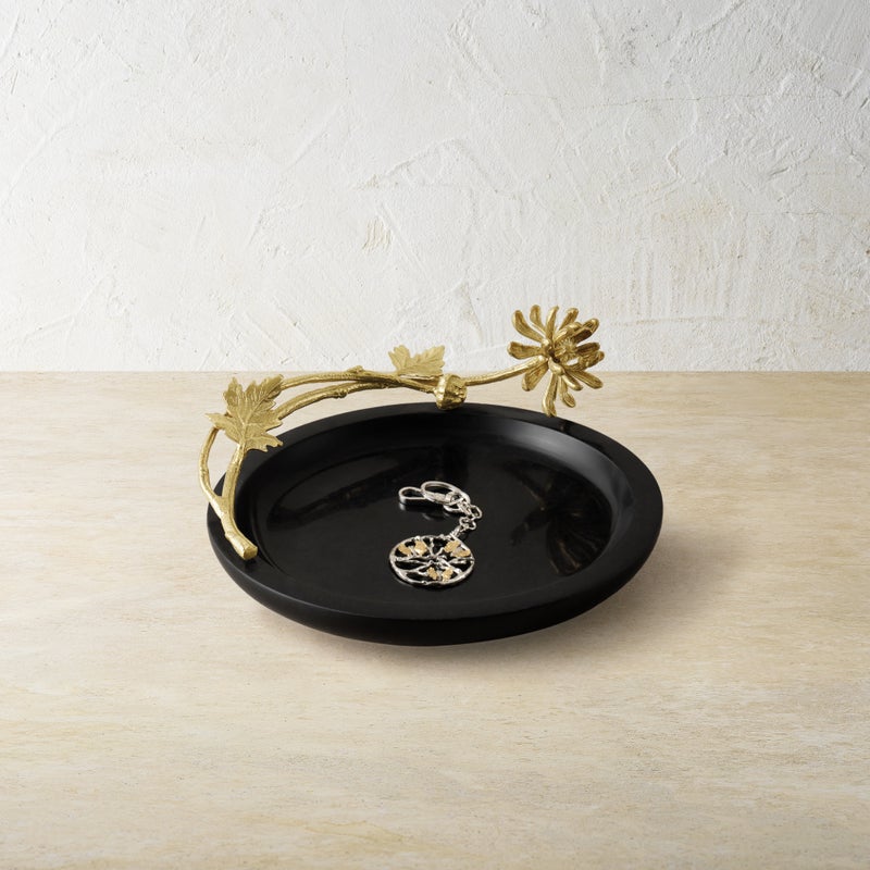 Dahlia Trinket Dish - Elegant Jewelry Holder for Rings, Earrings & Small Accessories | Perfect for Vanity, Dresser & Bathroom Organization