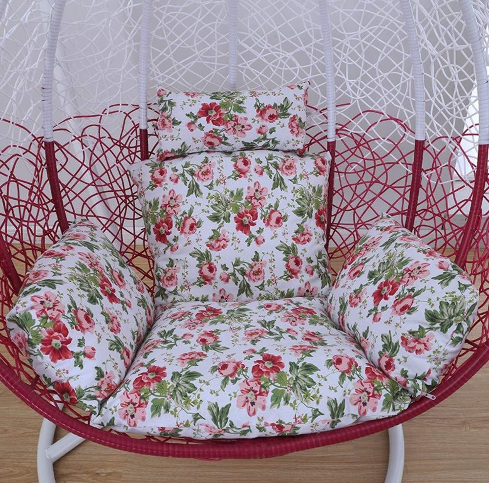 Soft Solid Color Hanging Egg Hammock Chair Cushion - Thick Comfortable Swing Seat Pad for Bird's Nest Chair - Perfect for Courtyard, Garden, Patio & Indoor Relaxation