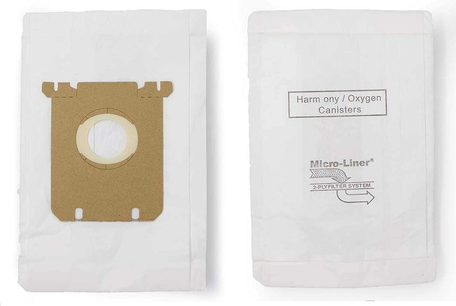 DVC Micro-Lined Paper Replacement Vacuum Bags for Eureka, Electrolux, Sanitaire Style OX, Style S, 61230F - 8 Pack | HEPA Filtration for Allergies & Dust | Perfect for Home Cleaning & Pet Hair Removal